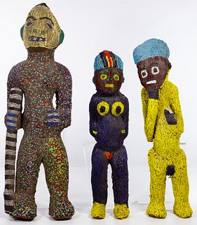 African Beaded Figure Sculptures