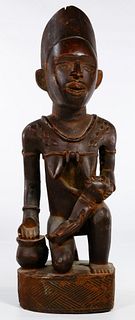 African Mayombe Maternity Sculpture