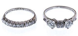 Platinum and Diamond Rings