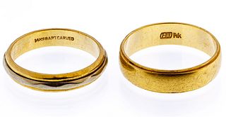 14k Gold Band Rings