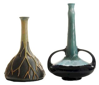 Two Art Nouveau Ceramic Vases