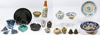 Signed and Southeast Asian Pottery Assortment