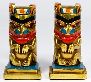 Marion Bronze Totem Bookends