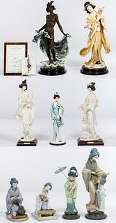 Lladro and Giuseppe Armani Figurine Assortment