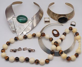 STERLING. Assorted Silver Jewelry Grouping.