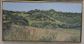 Jane Ritchie (1927 - 2000), coastal landscape, oil on canvas, signed lower left "Jane Ritchie", 30" x 60",Provenance: Property from the Credit Suisse 
