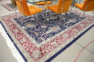 Oriental carpet 8' x 10' plus throw rug 3' x 5'.