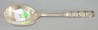 Tiffany & Co. sterling silver serving spoon, 10", t.oz. 4.3.