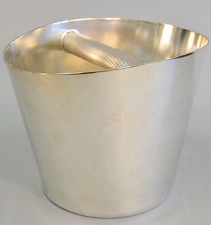 Christofle wine bucket, silver plate, 8".