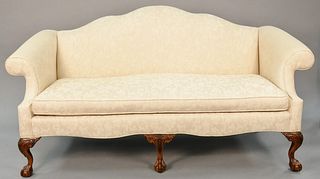Berkeley Hall collection, Chippendale style upholstered sofa, 38 1/2" h. x 72" l.
