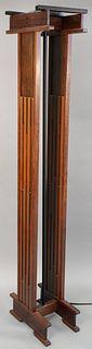 Modern rosewood floor lamp, not in working condition, ht. 73". Provenance: The Estate of Andrew Wolf, New Haven, CT, Arts Chief.