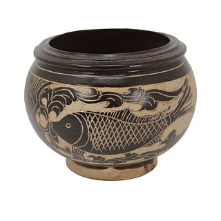 Chinese Song Dynasty Cizhou Ware Fish Bowl