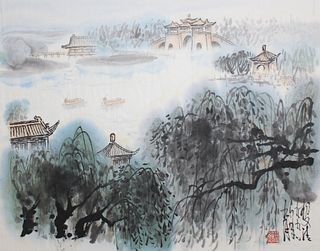 Yang Wenqing (B. 1951) "Shouxi Lake"