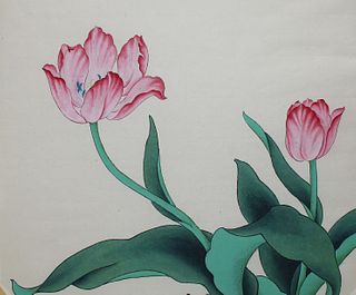 Da Mei & Wen Lin (20th C.) "Pink Tulip"