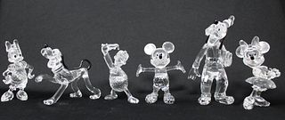 (6) Swarovski Disney Showcase Collection Figures