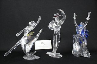 (3) Swarovski Crystal, "Magic of Dance" Figures
