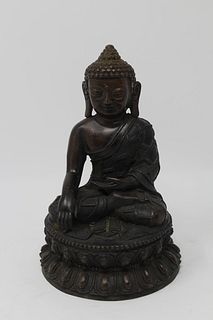 Bronze Seated Southeast Asian Figure