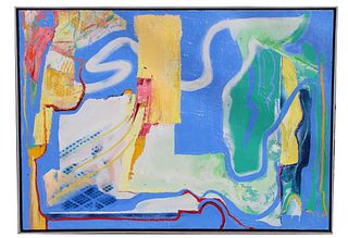 Thomas Koether (NY, FL b. 1940) "Azure Tides"