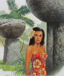 Howard Koslow (1924 - 2016) "N. Mariana Islands"