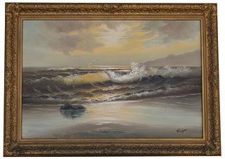 Style of Garin, Signed Seascape