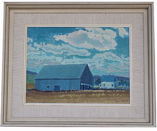 Mackinnon, 1975 Farm Scene Painting