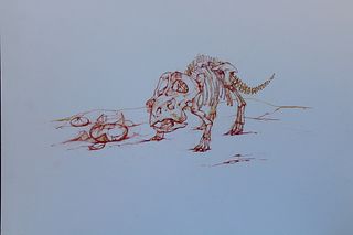 Bryan Kneale (B. 1930) "Protoceratops"