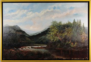 19th C. English School River Landscape