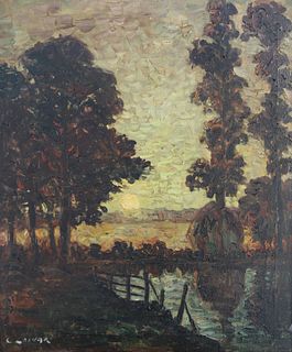 Signed, Impressionist Landscape Painting