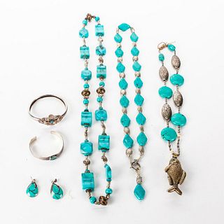 NATIVE AMERICAN HAND MADE TURQUOISE JEWELRY