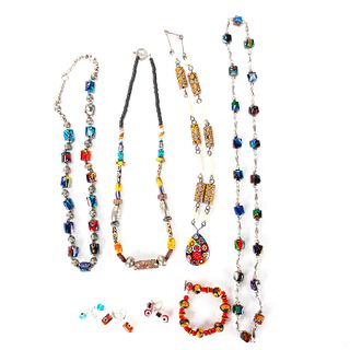 TURKISH STYLED HAND DECORATED GLASS BEADED JEWELRY