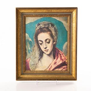 EL GRECO STYLE PAINTING; THE VIRGIN
