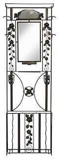 Art Deco Wrought Iron and Mirrored