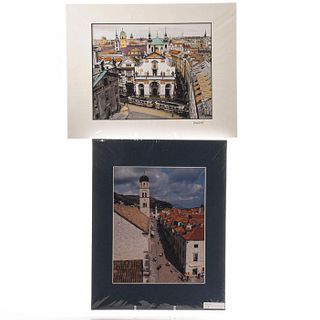 TWO PHOTOGRAPHS, PRAGUE AND DUBROVNIK