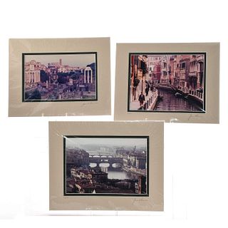 THREE PHOTOGRAPHS, SCENES IN ITALY BY JAMES RASMUSSEN