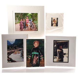 FIVE PHOTOGRAPHS, SCENES IN ASIA, TODD LUNDEEN AND OTHERS