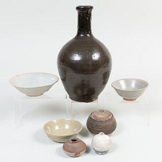 Group of Chinese and Asian Porcelain and Earthenware Vessels