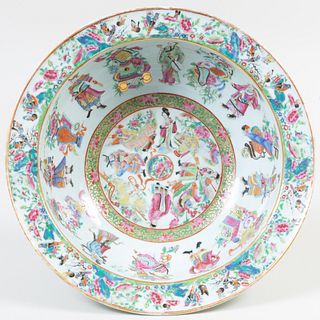 Chinese Export Canton Famille Rose Porcelain Bowl