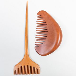 Two Japanese Wood Combs