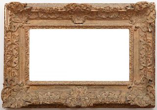 RÉGENCE GILTWOOD AND GESSO PICTURE FRAME