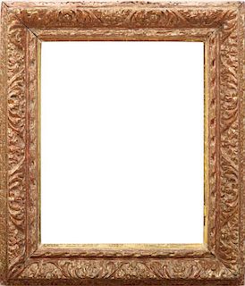 FRENCH CARVED GILTWOOD PICTURE FRAME