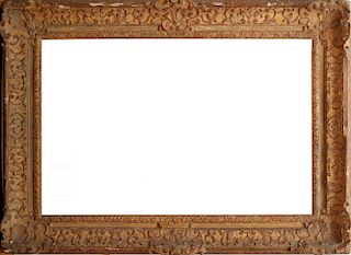 RÉGENCE CARVED GILTWOOD AND GESSO PICTURE FRAME