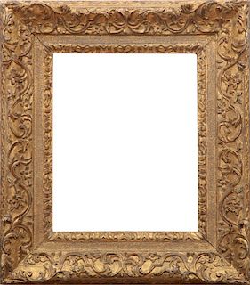 SMALL EARLY LOUIS XV GILTWOOD PICTURE FRAME