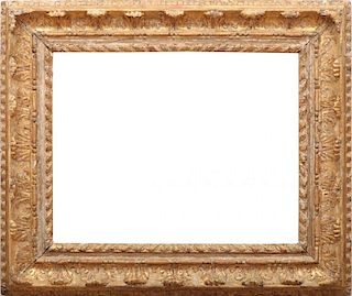 ENGLISH GILTWOOD AND GESSO PICTURE FRAME