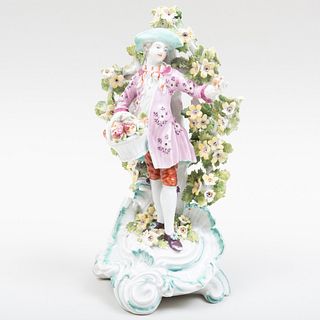 Chelsea Porcelain Bocage Figure Emblematic of Fall