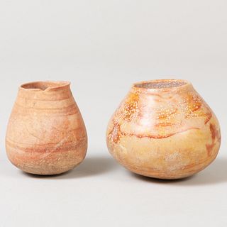 Two Limestone Jars, Possibly Middle Eastern
