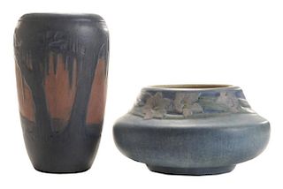 Two Newcomb College Art Pottery