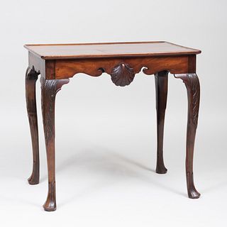 George III Style Mahogany Tray Top Tea Table