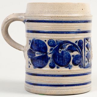 Large Westerwald Salt Glazed Stoneware Mug