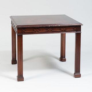 George III Style Mahogany Low Table 