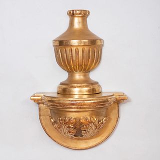 Continental Giltwood Console and Urn